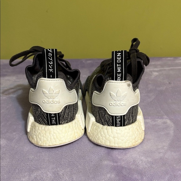 Adidas Black and White Knit Sneakers - Picture 2 of 7